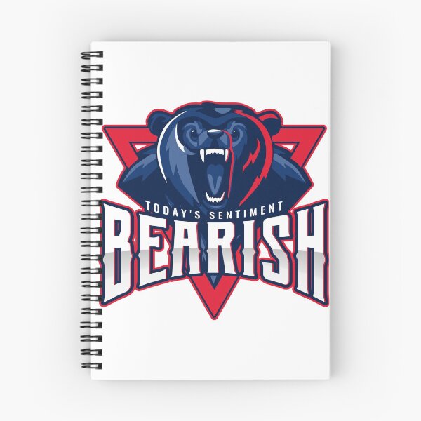 Item preview, Today's sentiment _ BEARISH  designed and sold by Brontorino.