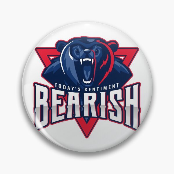 Item preview, Today's sentiment _ BEARISH  designed and sold by Brontorino.