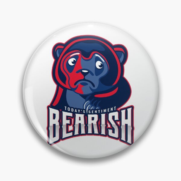 Item preview, Today's sentiment _ BEARISH  designed and sold by Brontorino.