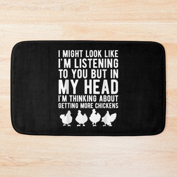 Item preview,  Mens Might Look Like Im Listening You Chickens Farmer Funny designed and sold by rubysheila.