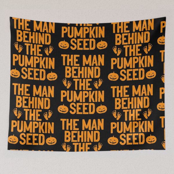 Item preview, The Man Behind The Pumpkin Seed Halloween designed and sold by Nguyenhaithanh.