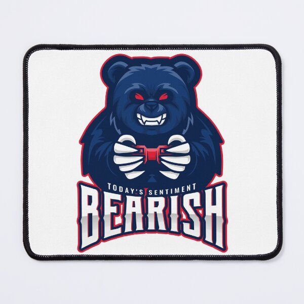 Item preview, Today's sentiment _ BEARISH  designed and sold by Brontorino.