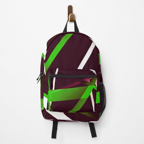 Item preview, Seamless Green and White Strips Pattern On Purple Red Background designed and sold by taiche.