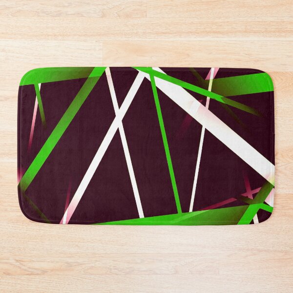 Item preview, Seamless Green and White Strips Pattern On Purple Red Background designed and sold by taiche.