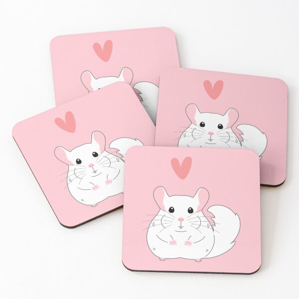 Item preview, Love Cute Whtie Chinchilla  designed and sold by Lulupainting.