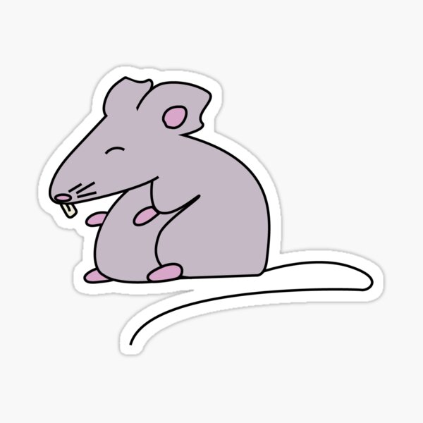 "Cute cartoon rat" Sticker for Sale by alteregobox Redbubble