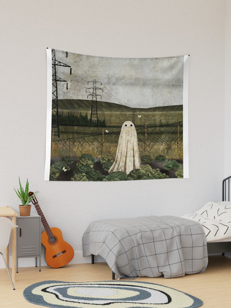 There's A Ghost in the Cabbage Patch Again Wall Tapestry by