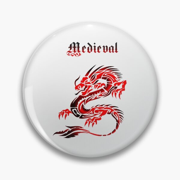 Artikelvorschau, Mittelalterlicher Roter N Schwarzer Drache| Perfektes Geschenk | Drachen Tattoo entworfen und verkauft von carorowen.