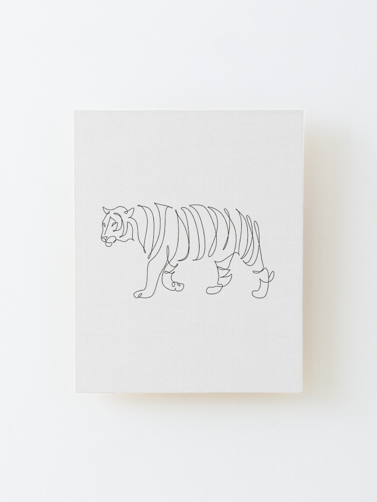 Tiger Line Art - Chinese Year of the Tiger | Canvas Print