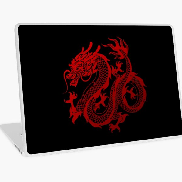 Chinese Red Dragon Lung Symbol Chinese Dragon Tattoo Graphic| Perfect Gift|dragon tattoo Laptop Skin