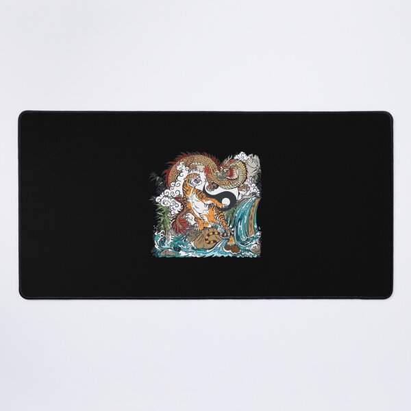 Item preview, Chines Dragon and Tiger Tattoo Graphic Yin and Yang Symbol| Perfect Gift|dragon tattoo designed and sold by carorowen.
