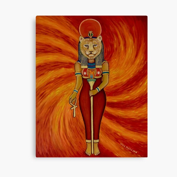 Sekhmet Egyptian Lioness Goddess  Canvas Print