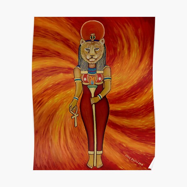 Sekhmet Egyptian Lioness Goddess Poster
