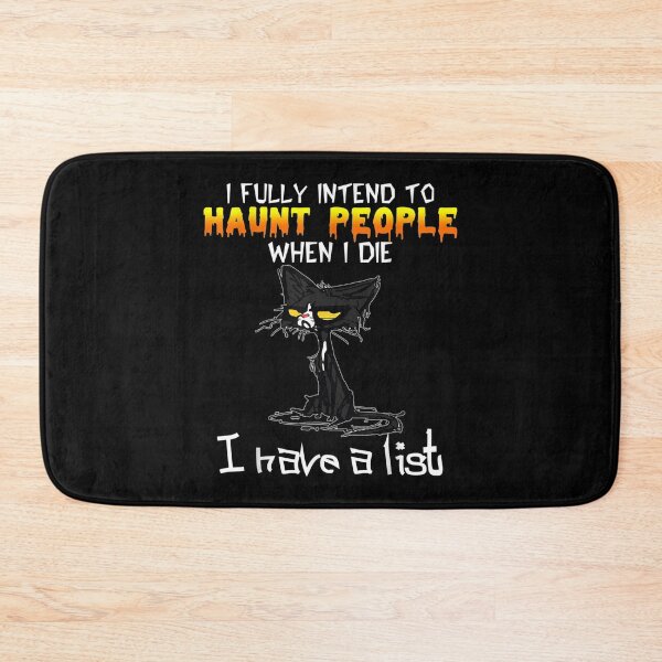 Item preview,  Fully Intend Haunt People When Die Funny Black Cat designed and sold by suzanso.