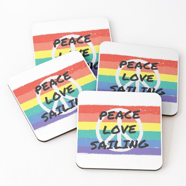 Item preview, Peace. Love. Sailing designed and sold by TheGreenGoat.