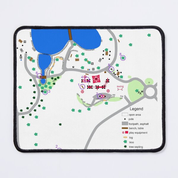 Item preview, Map of McAlpin Reserve in Ringwood North designed and sold by HaniaAnia.