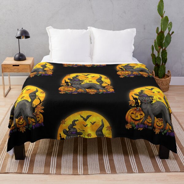 Artikelvorschau, Kürbis und schwarze Katze Halloween Vintage entworfen und verkauft von Ngothaovinh.