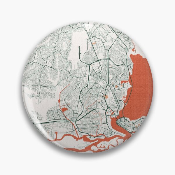 Item preview, Lagos City Map of Nigeria - Bohemian designed and sold by deMAP.