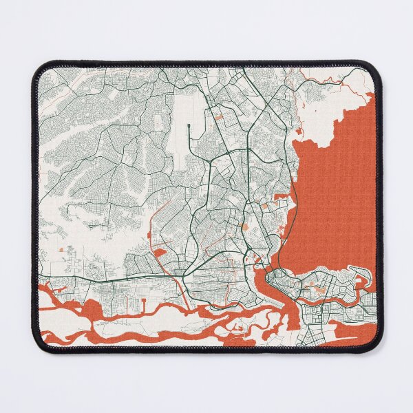Item preview, Lagos City Map of Nigeria - Bohemian designed and sold by deMAP.