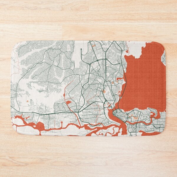 Item preview, Lagos City Map of Nigeria - Bohemian designed and sold by deMAP.