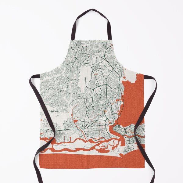 Item preview, Lagos City Map of Nigeria - Bohemian designed and sold by deMAP.