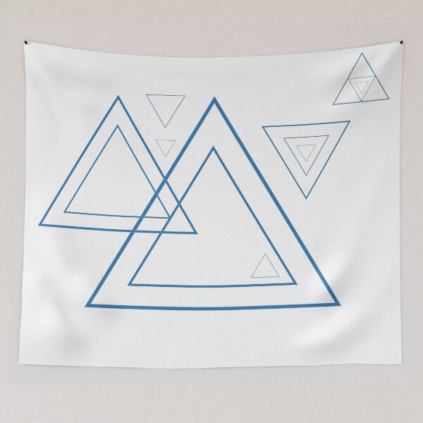 Item preview, Blue triangles designed and sold by RMSartZ.