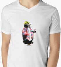 Party Penguin Men's V-Neck T-Shirt
