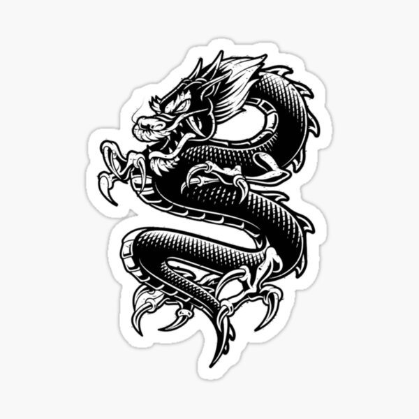 Chinese Zodiac Dragon designed by Vicky Wang  Dev Tattoo Sticker
