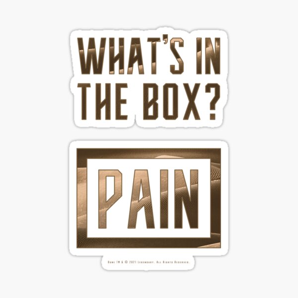 Item preview, Dune - What's In The Box? Pain (Dark) - designed and sold by Printerially.