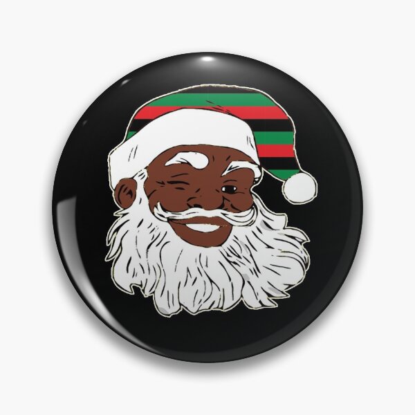 Item preview, Winking Black Santa Claus Christmas XMAS Pan African Flag Hat designed and sold by funnytshirtemp.