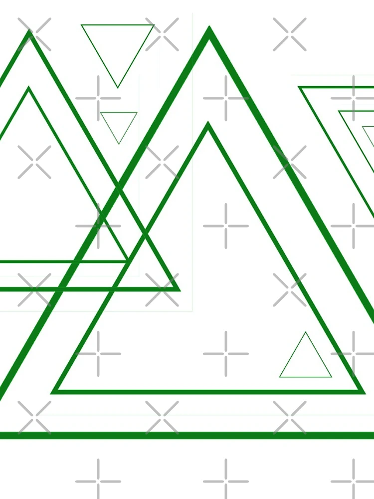 Thumbnail 4 of 4, iPhone Case, Green triangles designed and sold by RMSartZ.