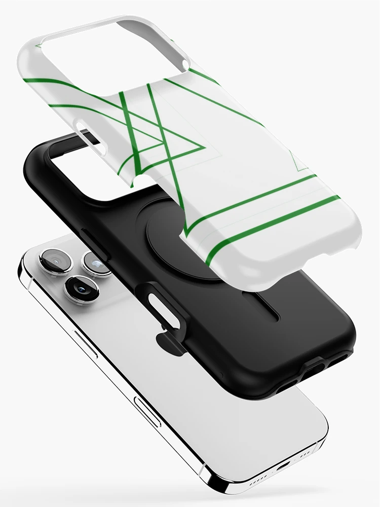 Thumbnail 2 of 4, iPhone Case, Green triangles designed and sold by RMSartZ.