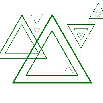 Artwork thumbnail, Green triangles by RMSartZ
