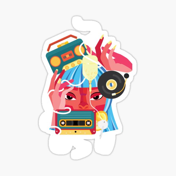 Music in my mind Sticker