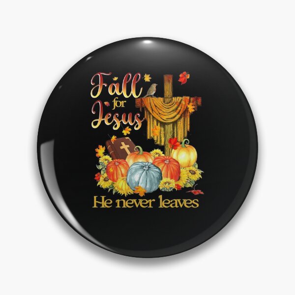 Item preview, Pumpkin Cross Fall For Jesus He Never Leaves designed and sold by Ngothaovinh.