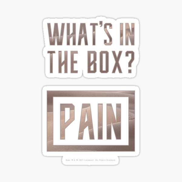 Dune - What's In The Box? Pain (Light) - Sticker