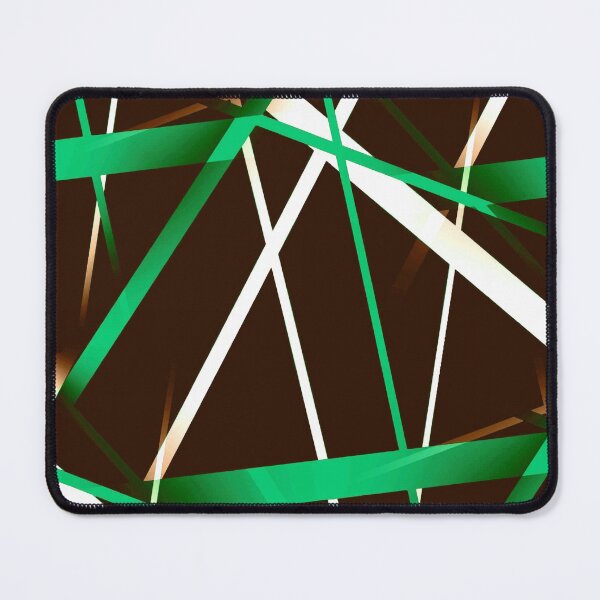Item preview, Seamless Dark Green and White Strips Pattern On Black Background designed and sold by taiche.