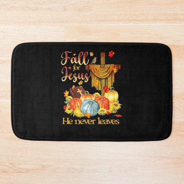 Item preview, Pumpkin Cross Fall For Jesus He Never Leaves designed and sold by Ngothaovinh.