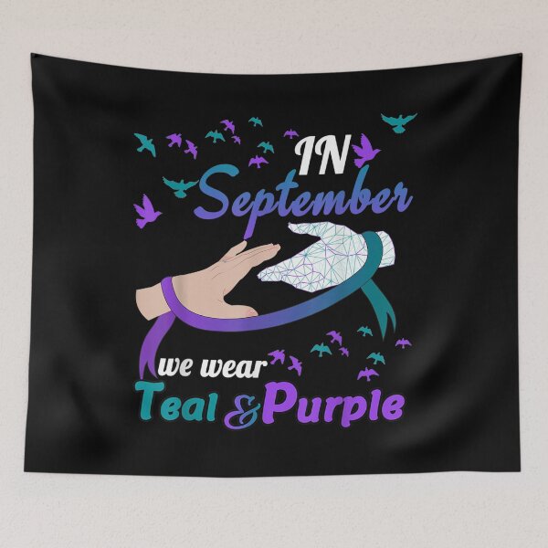 Item preview,  September We Wear Teal Purple designed and sold by rubysheila.