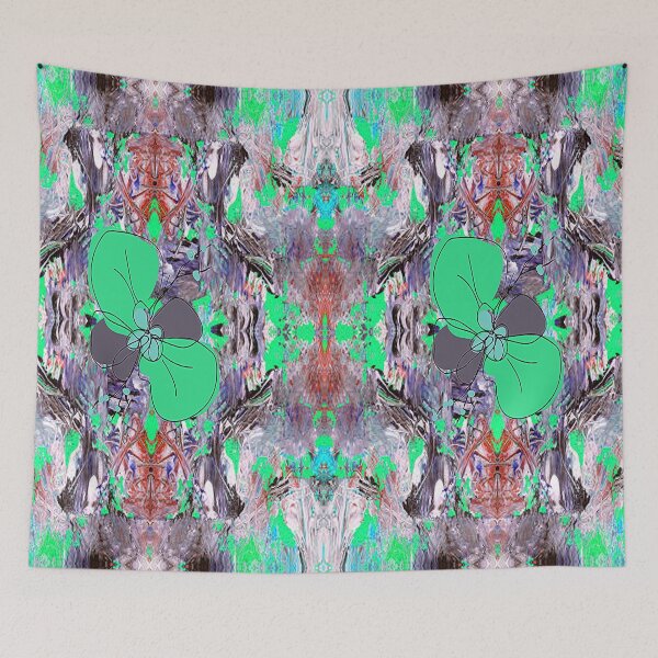 Item preview, Abstract Flower on Psychedelic Seamless Pattern, 3, Graphic Psychedelic Abstract Art, Inspired by Nature-floral abstract art, Graphic Psychedelic Abstract Art, Inspired by Nature-floral abstract art designed and sold by Adri Barnard.