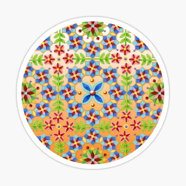 Tangerine Gothic Revival Sticker