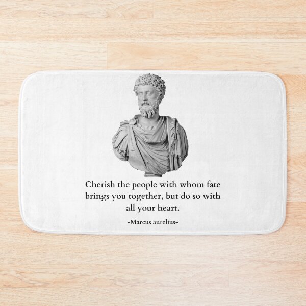 Item preview, Cherish The People With Whom Fate Brings You Together Quote By Marcus Aurelius designed and sold by Amine-Creation.
