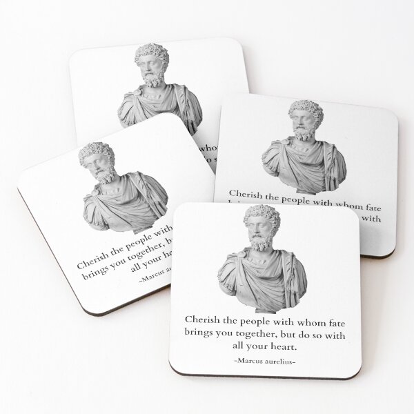 Item preview, Cherish The People With Whom Fate Brings You Together Quote By Marcus Aurelius designed and sold by Amine-Creation.