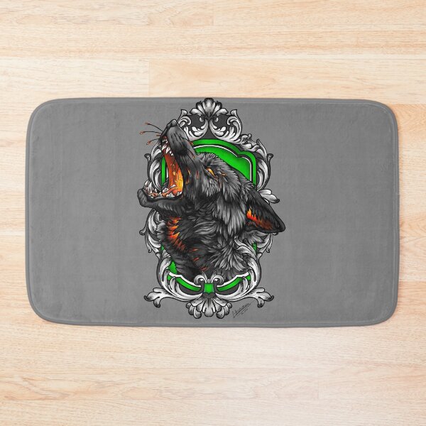Item preview, Green fire wolf designed and sold by Lilia-SEILLAN.