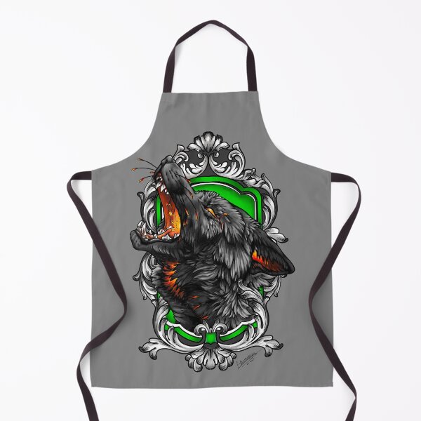 Item preview, Green fire wolf designed and sold by Lilia-SEILLAN.