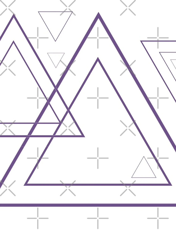 Thumbnail 4 of 4, iPhone Case, Purple triangles designed and sold by RMSartZ.