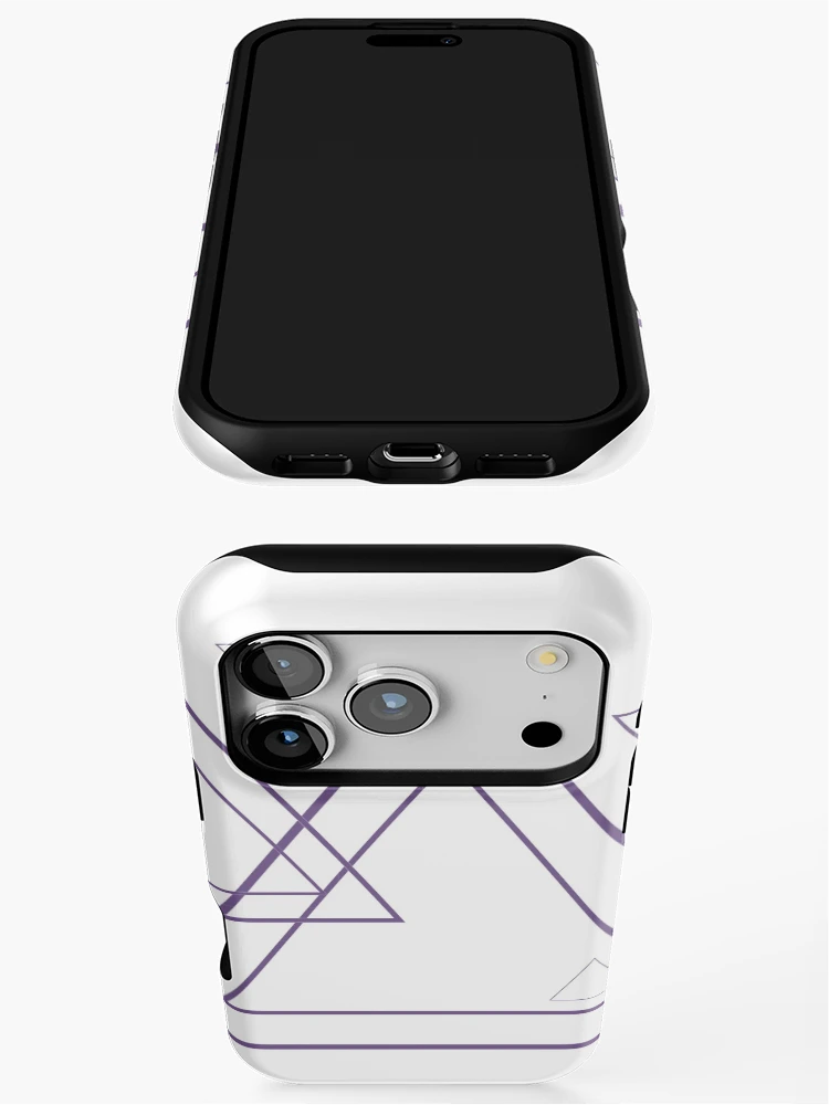 Thumbnail 3 of 4, iPhone Case, Purple triangles designed and sold by RMSartZ.