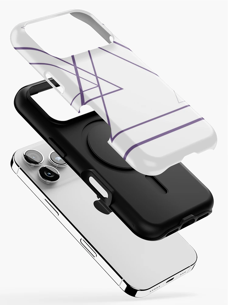 Thumbnail 2 of 4, iPhone Case, Purple triangles designed and sold by RMSartZ.