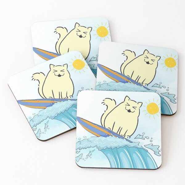 Item preview, Ocean surfing cat holliday designed and sold by NyengRepublic.