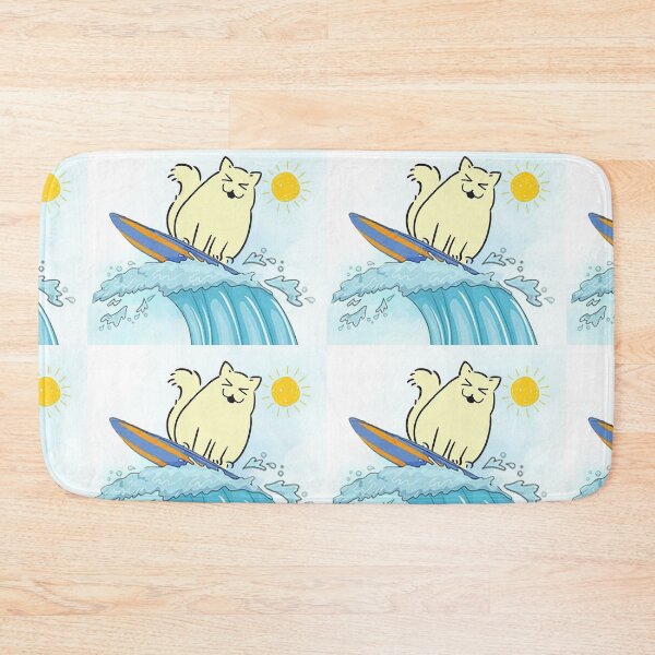 Item preview, Ocean surfing cat holliday designed and sold by NyengRepublic.